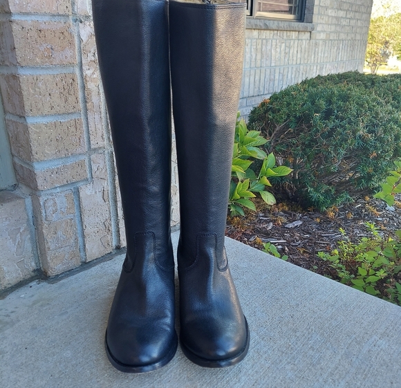 Frye Melissa Black Leather Boots Women's Size 8.5 - Picture 2 of 8